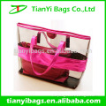 Waterproof transparent pvc fashional beach bag clear beach bag